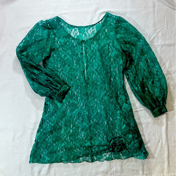 CUSTOM VINTAGE Lace Over-Dress | M - Picture 2 of 4